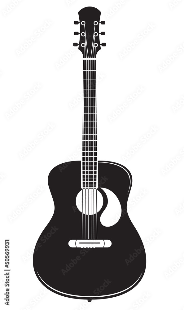 Fototapeta premium acoustic guitar vector