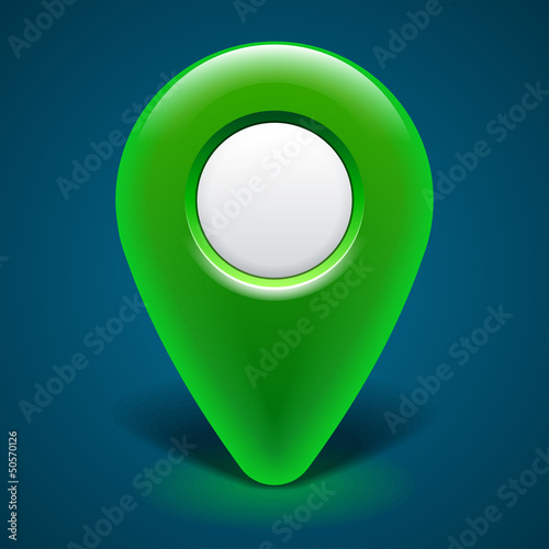 Map pointer icon. Vector