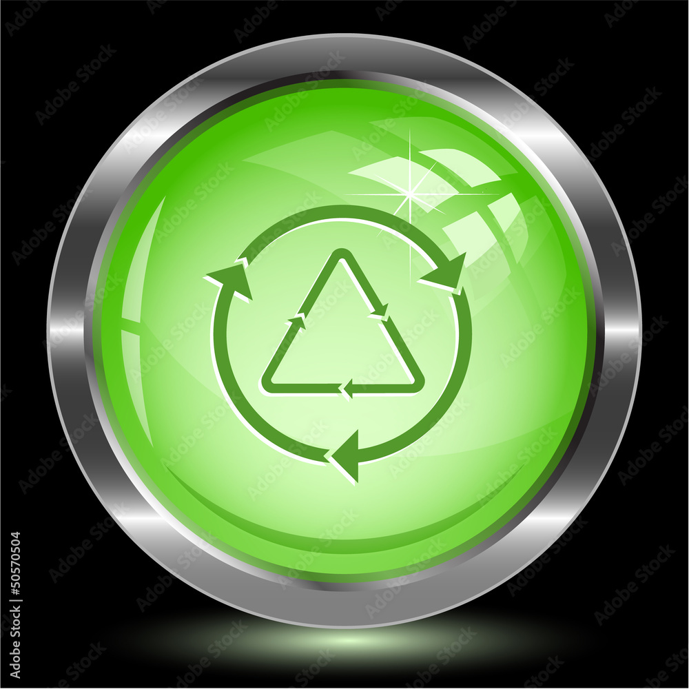 Recycle symbol. Internet button. Vector illustration. Recycle symbol. Internet button. Vector illustration.