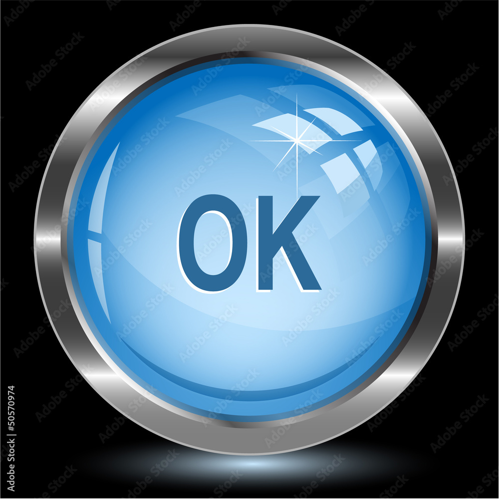 Ok. Internet button. Vector illustration. Ok. Internet button. Vector illustration.