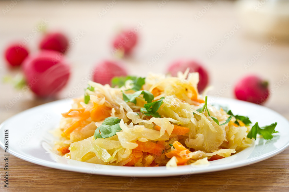 braised cabbage braised cabbage
