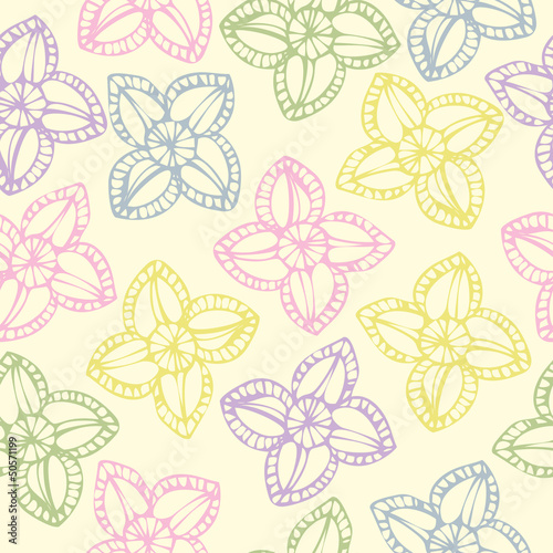 Seamless pattern of flower background
