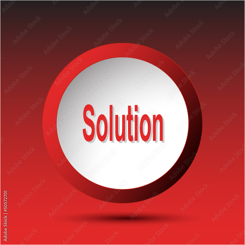 Solution. Plastic button. Vector illustration. Solution. Plastic button. Vector illustration.