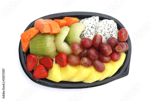 Fototapeta Naklejka Na Ścianę i Meble -  Mix fruits isolated on white background