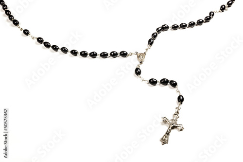 Canvas Print Rosary Beads.