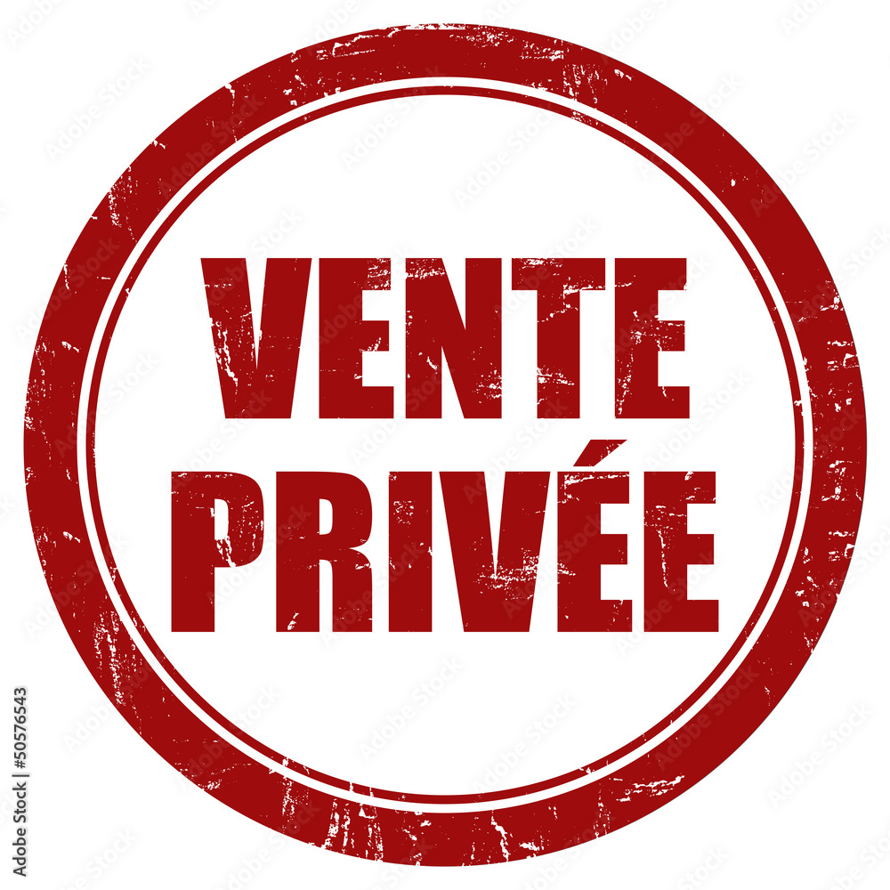 Grunge Stempel rot rund VENTE PRIVÉE Grunge Stempel rot rund VENTE PRIVÉE