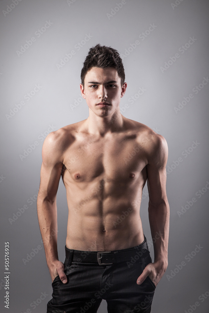 Portrait of young bodybuilder man Portrait of young bodybuilder man