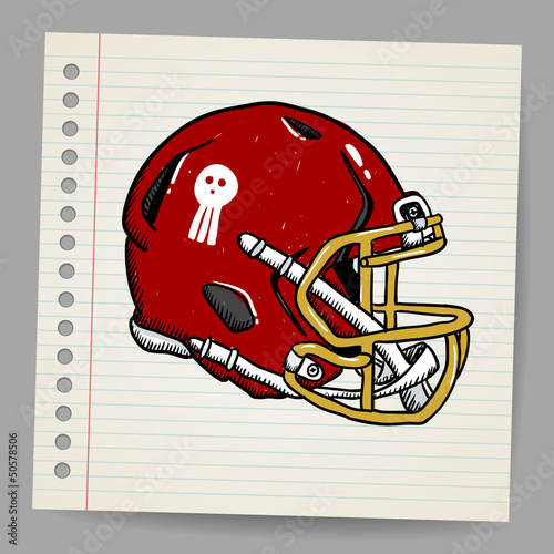 American football helmet