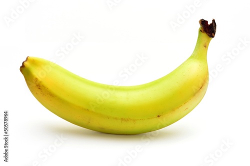 Banana on a white neutral background