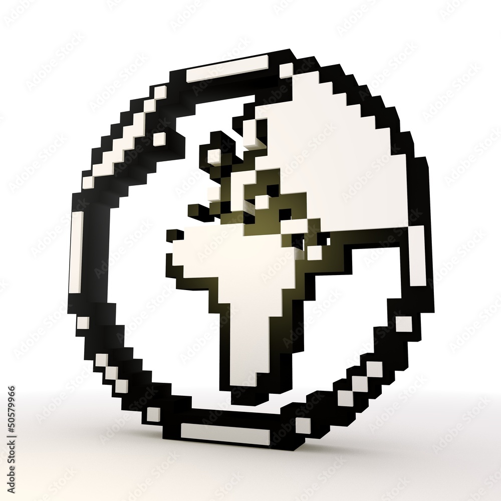 Fototapeta premium Elegant world symbol in a stylish white background