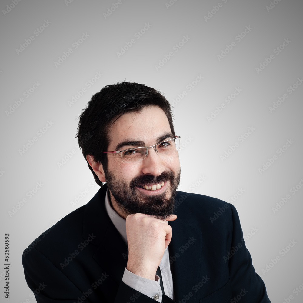 smiling businessman smiling businessman