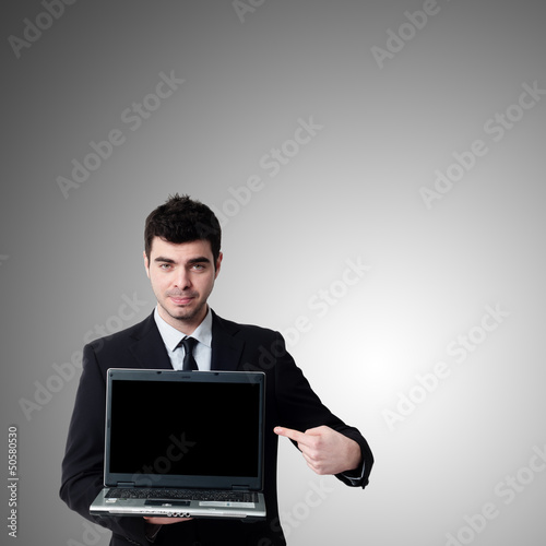 business man with notebook