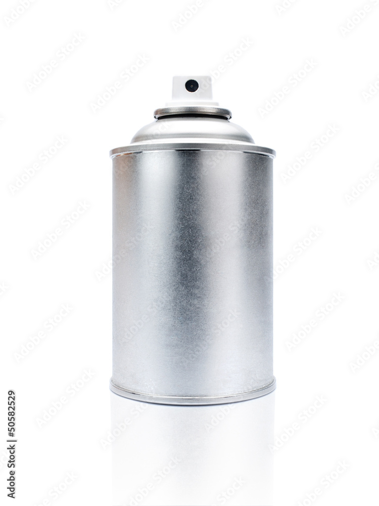 blank aluminum spray can on white background blank aluminum spray can on white background