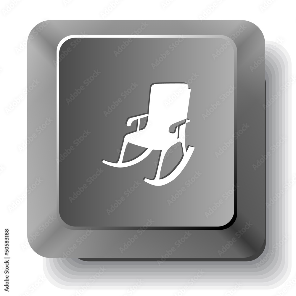 Armchair. Vector computer key. Armchair. Vector computer key.