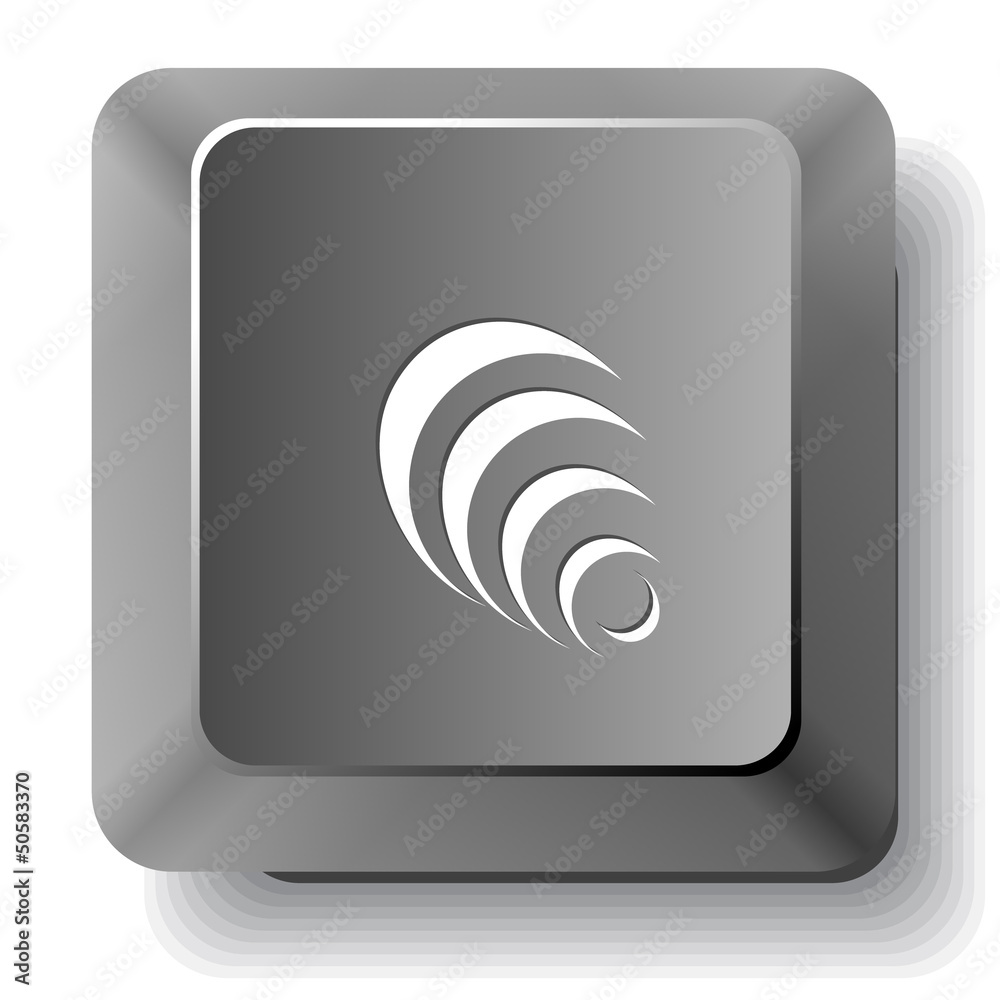 Pyramid. Vector computer key. Pyramid. Vector computer key.