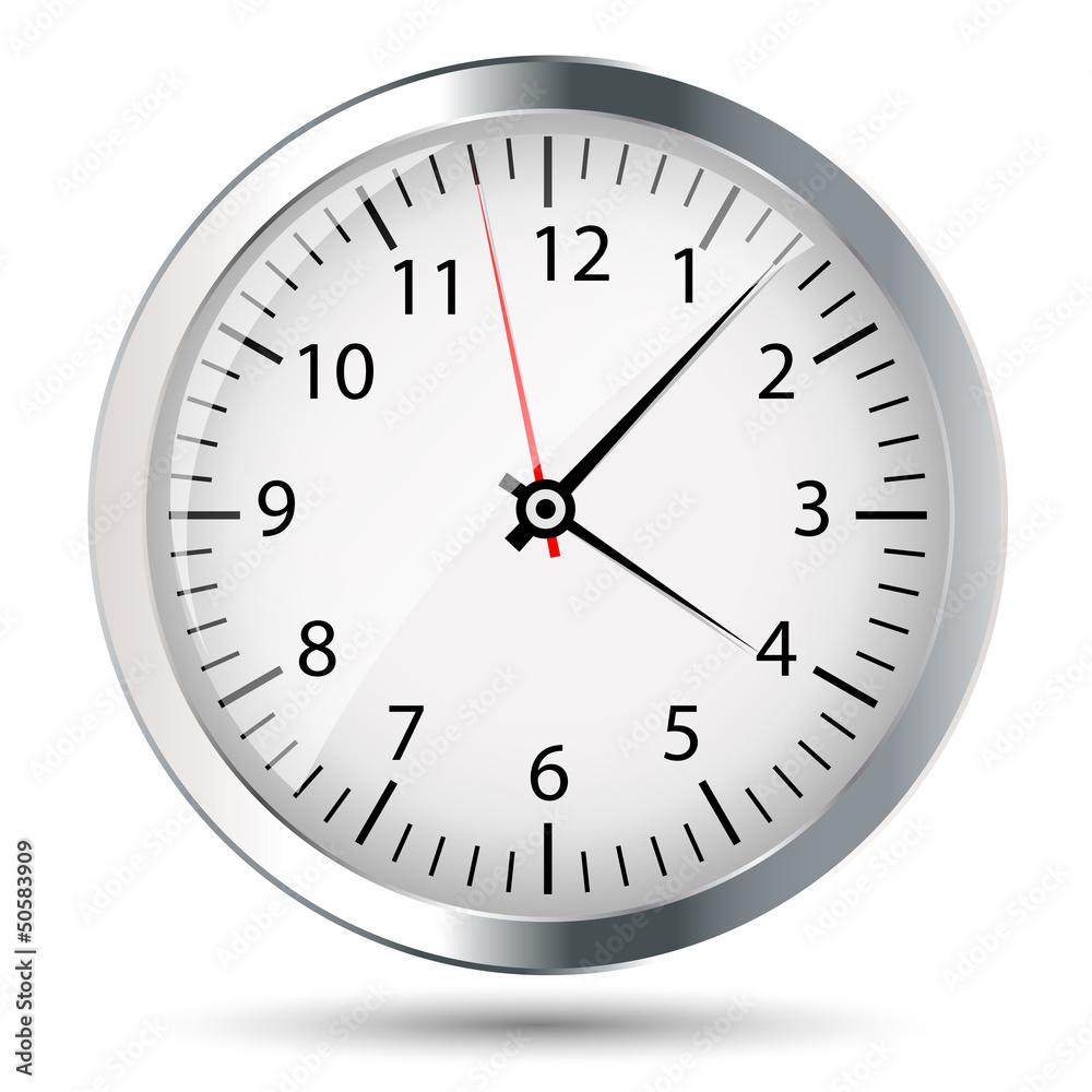 Silver watch vector illustration Silver watch vector illustration