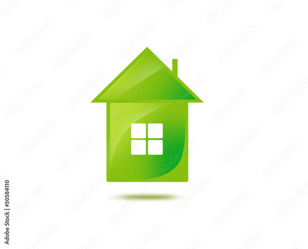 illustration of green house
