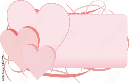 loving card with hearts