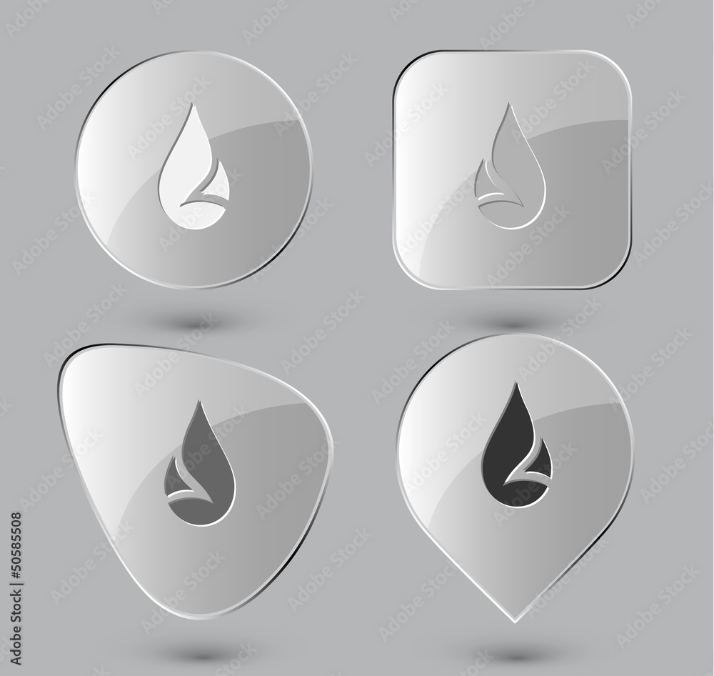 Drop. Glass buttons. Vector illustration. Drop. Glass buttons. Vector illustration.