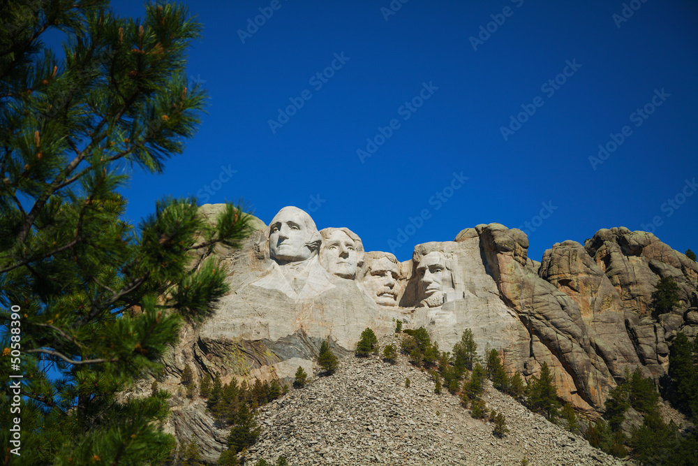 Mount Rushmore monument in South Dakota