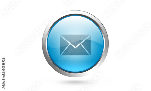 Obraz na płótnie Ikona, przycisk, e-mail w salonie