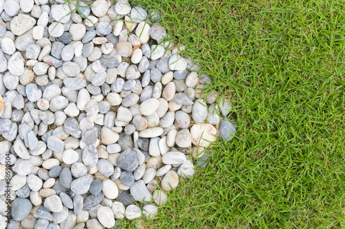 Stone and grass