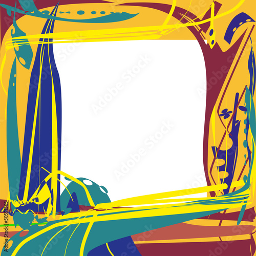 pied  abstract frame