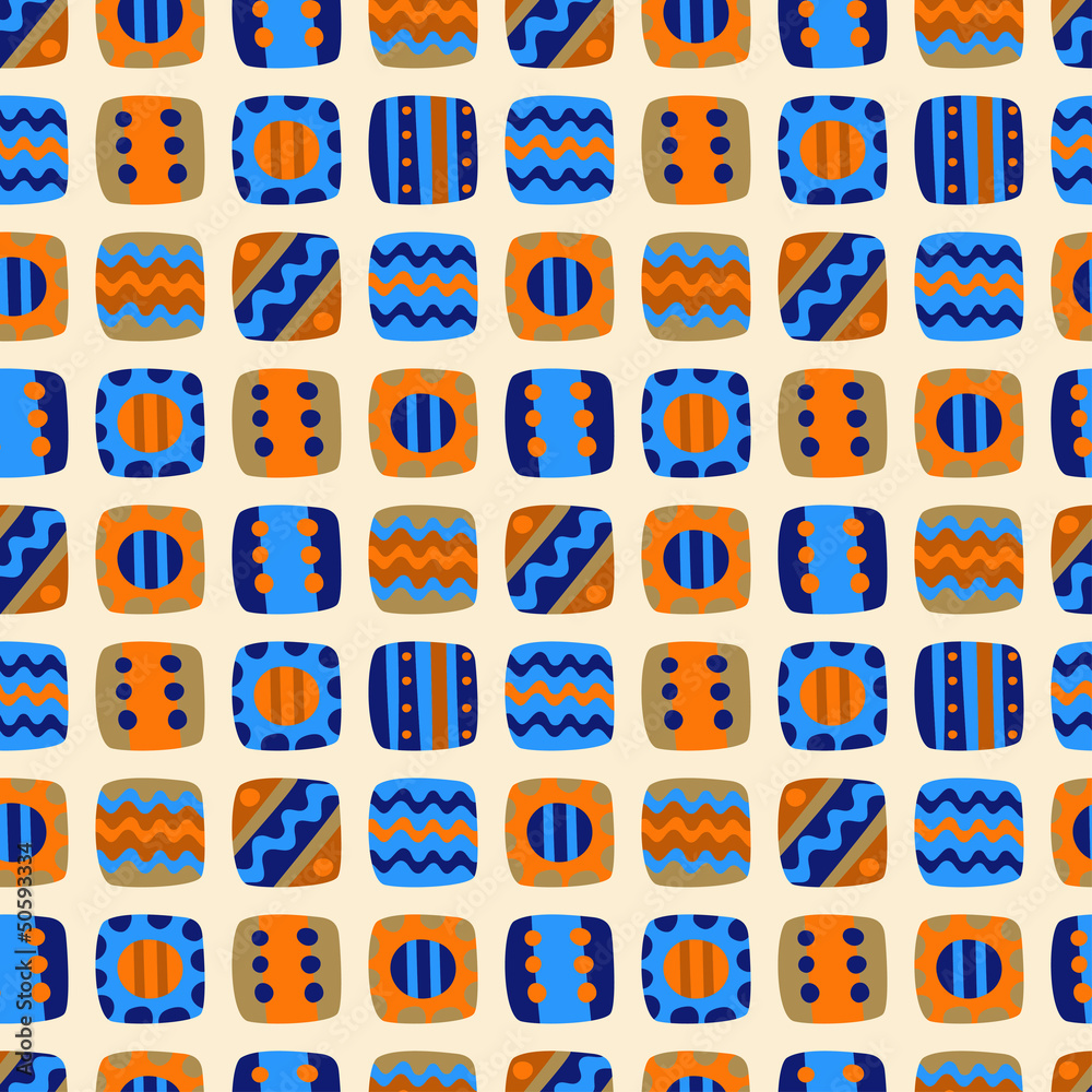 Seamless pattern with abstract elements Seamless pattern with abstract elements