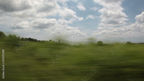 Nature through the car window
