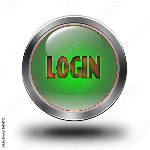 Login glossy icon
