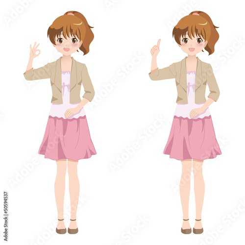女の子/ポーズ
