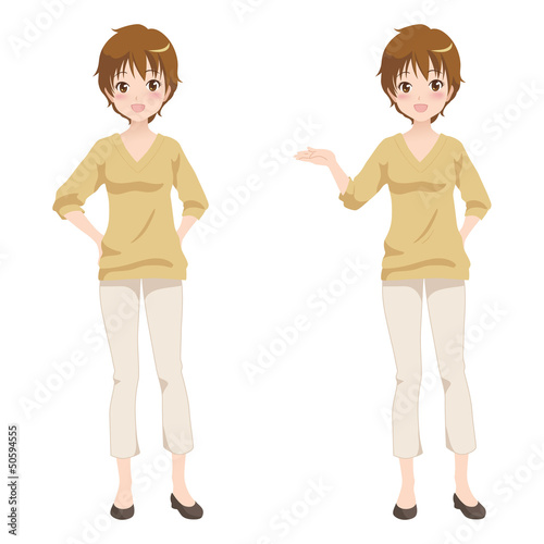 女性/ポーズ