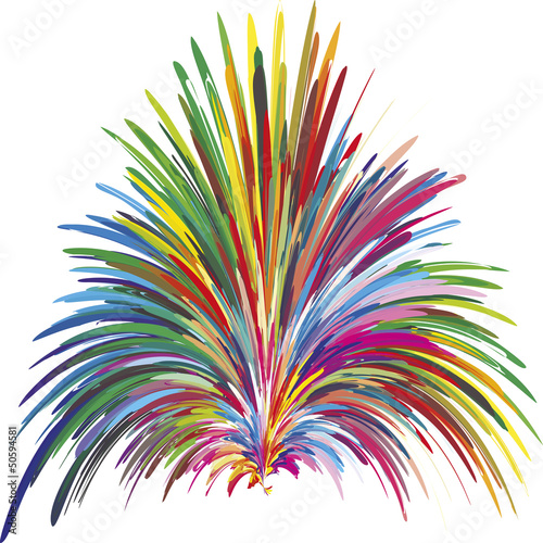 Color fountain as symbol for creativity, innovation