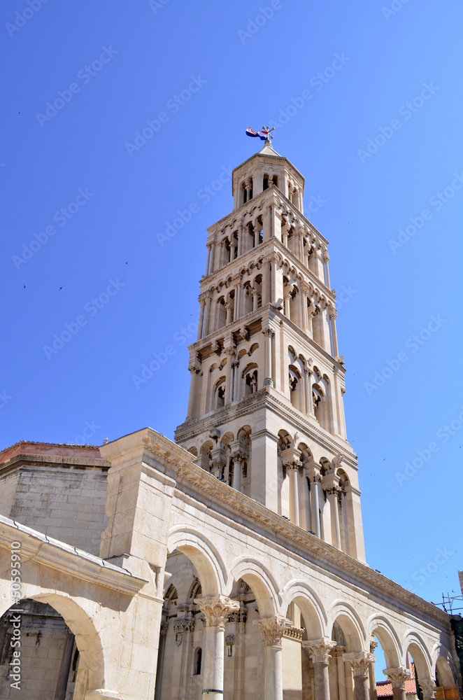 sv. duje tower in split, croatia
