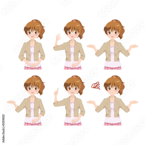 女性/ポーズ