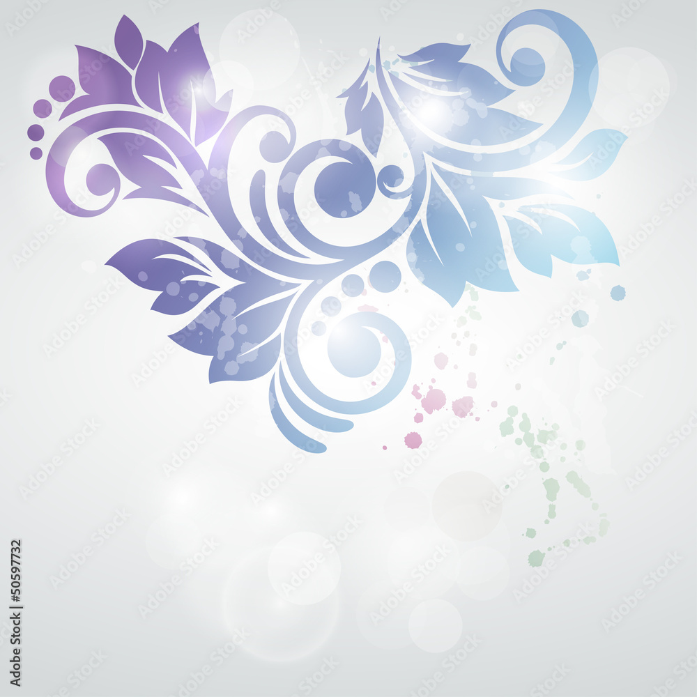 Abstract floral design. Vector illustration. Flora swirl. Abstract floral design. Vector illustration. Flora swirl.