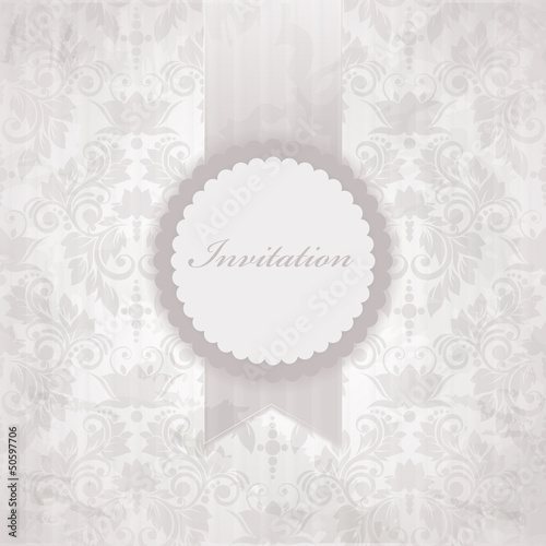 Floral background. Wedding card or invitation with abstract flor