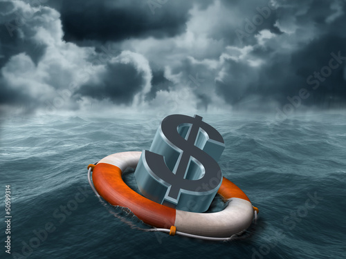 Canvas Print Dollar rescue