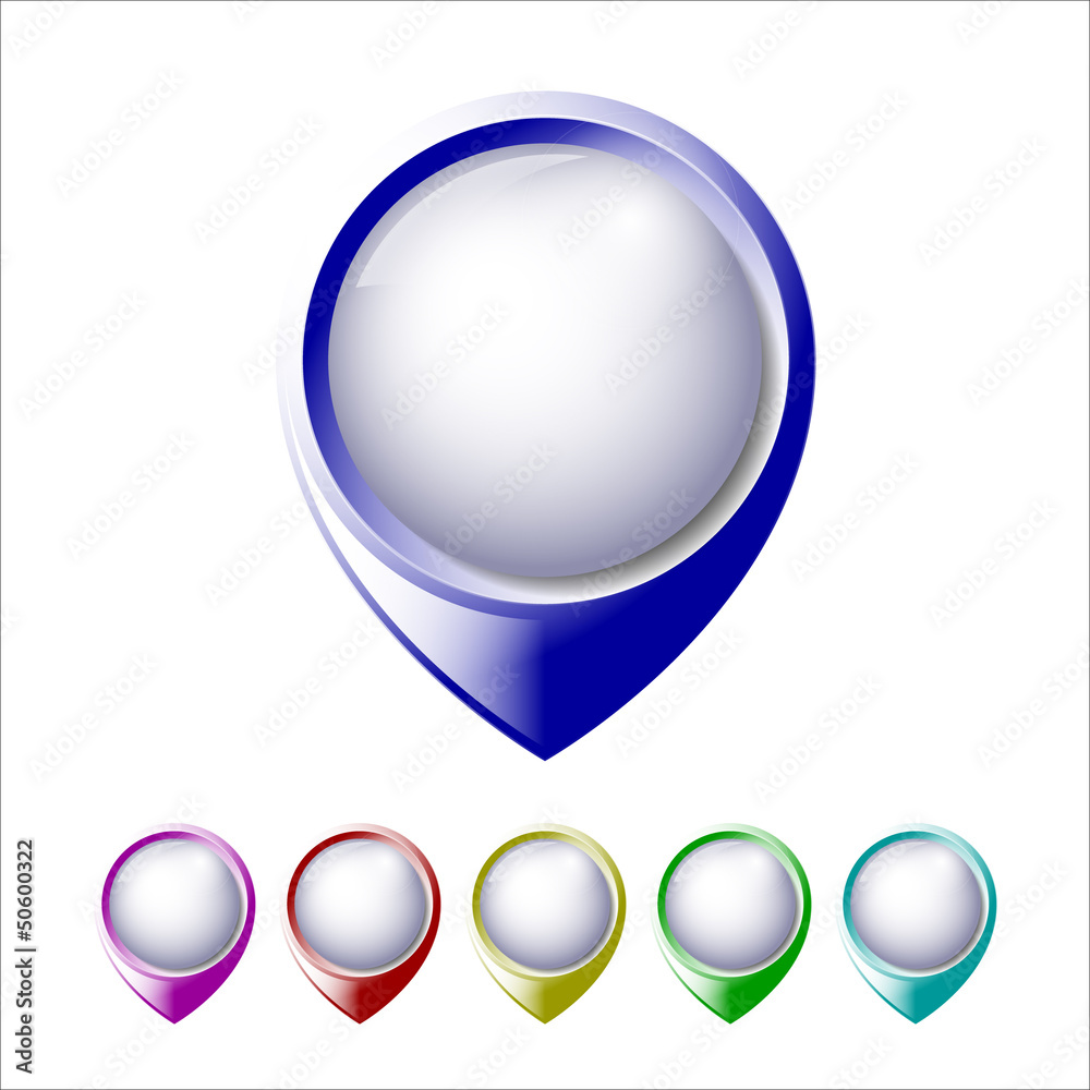 Set of coloured labels