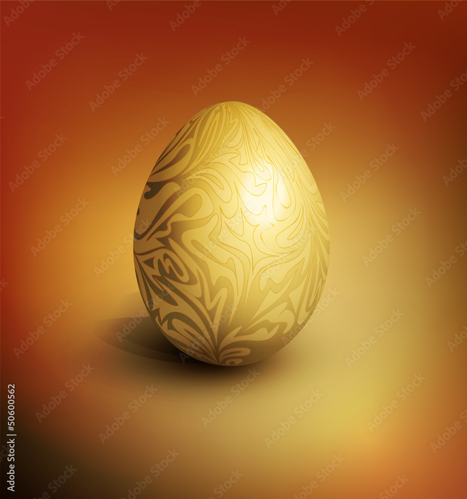 vector easter background with gold filigree egg vector easter background with gold filigree egg
