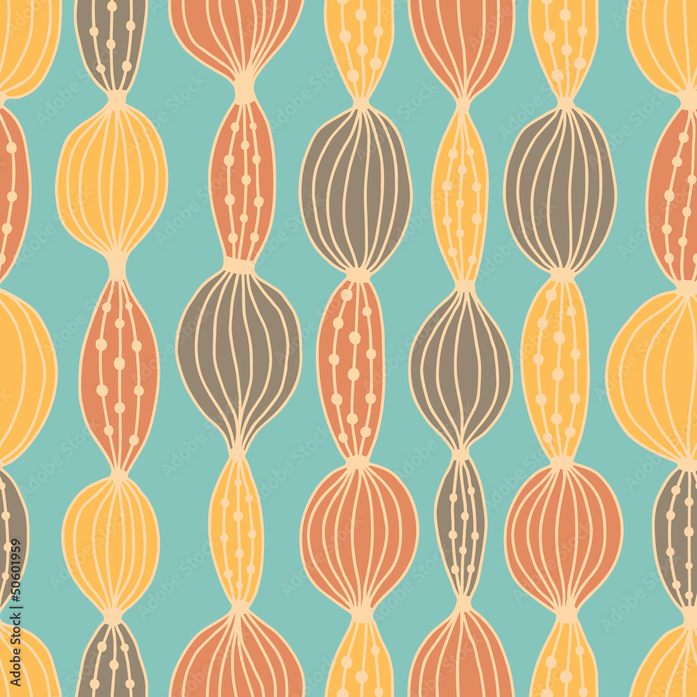 Fototapeta premium Beautiful seamless pattern with bright garland