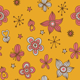 Beautiful pattern with flowers and cute details