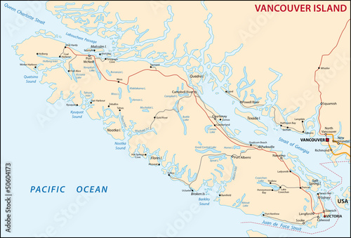 Vancouver Island map