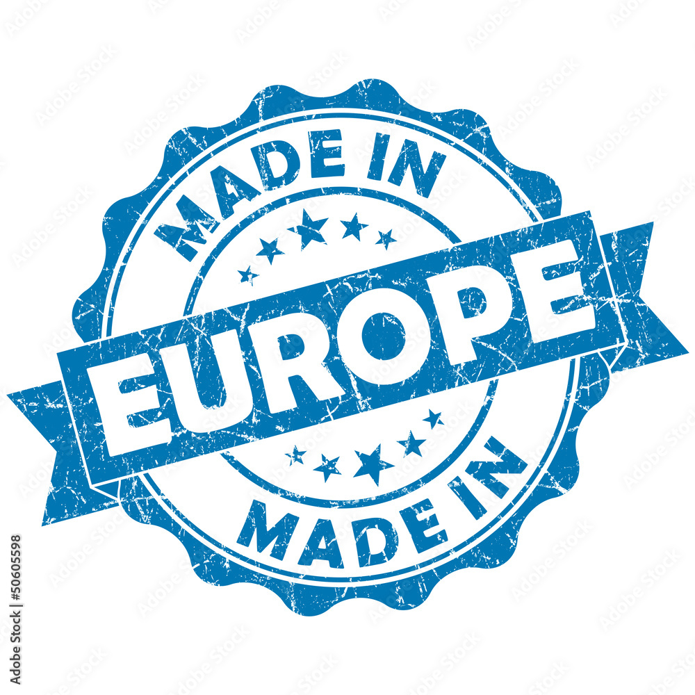 Obraz premium Made in Europe stamp