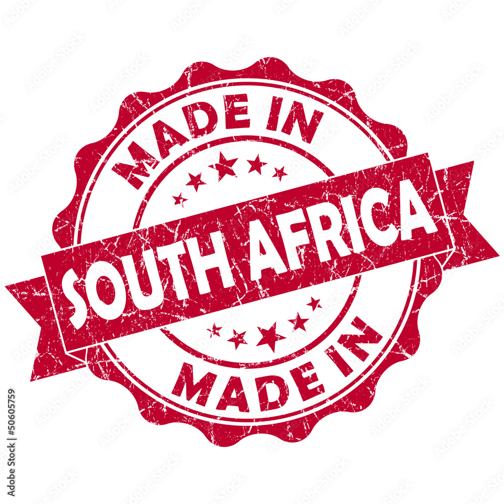 Obraz premium made in south africa stamp