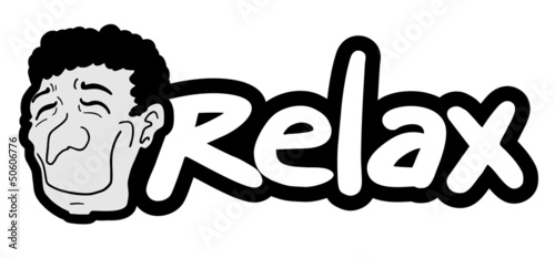 Relax sticker