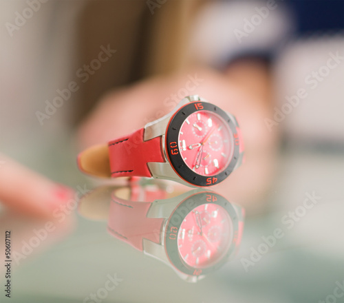 Close-up Of Wristwatch photo