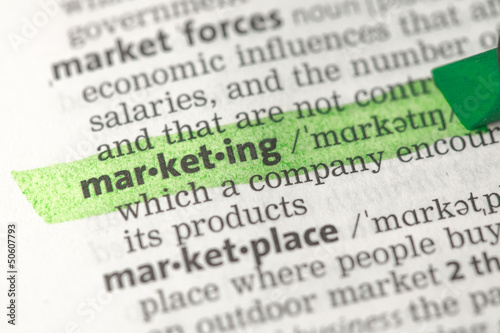 Marketing definition highlighted in green