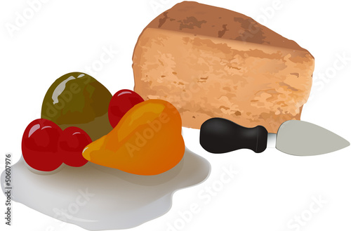 pecorino con mostarda