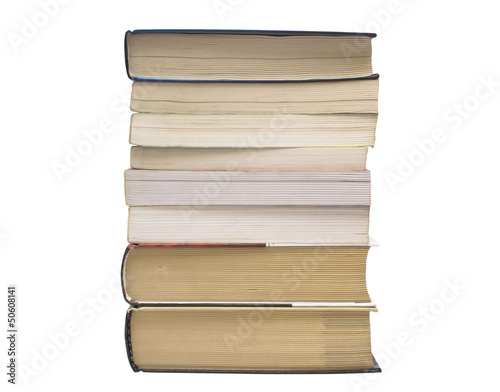 books on a white background